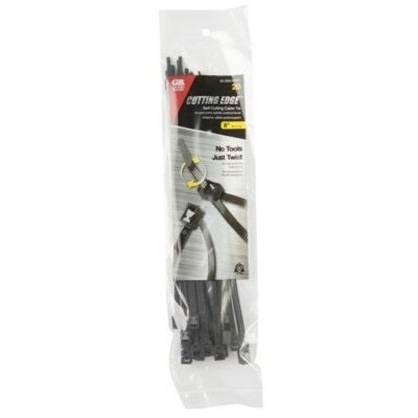 Ecm Industries 50PK 8 BLK Cable Tie 46-308UVBSC